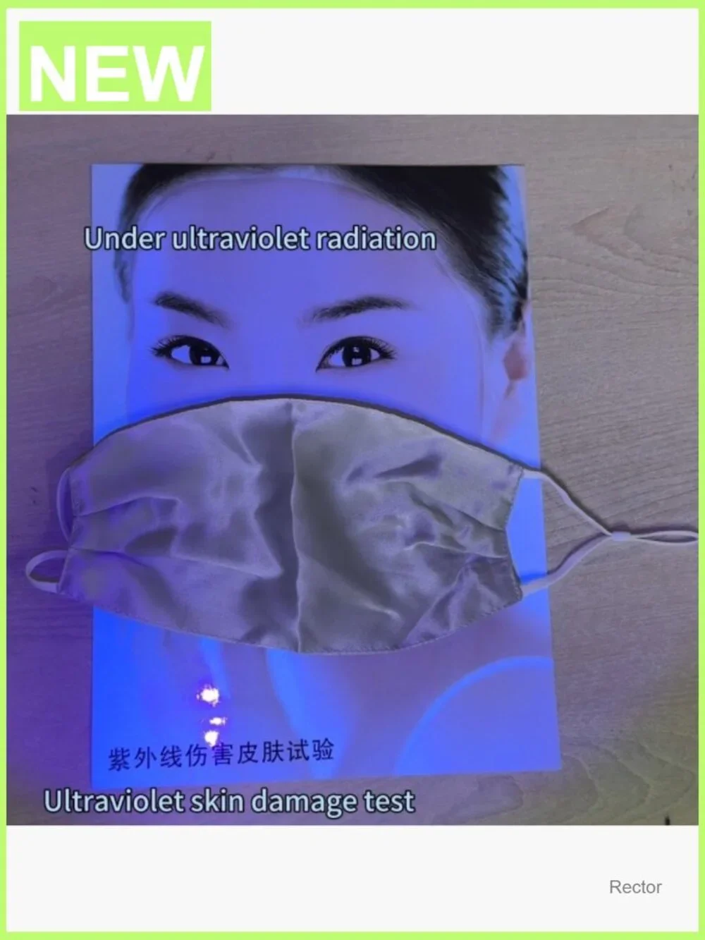100% Mulberry Silk Face Mask, UPF50+ UV400 Sun Protection, Breathable for